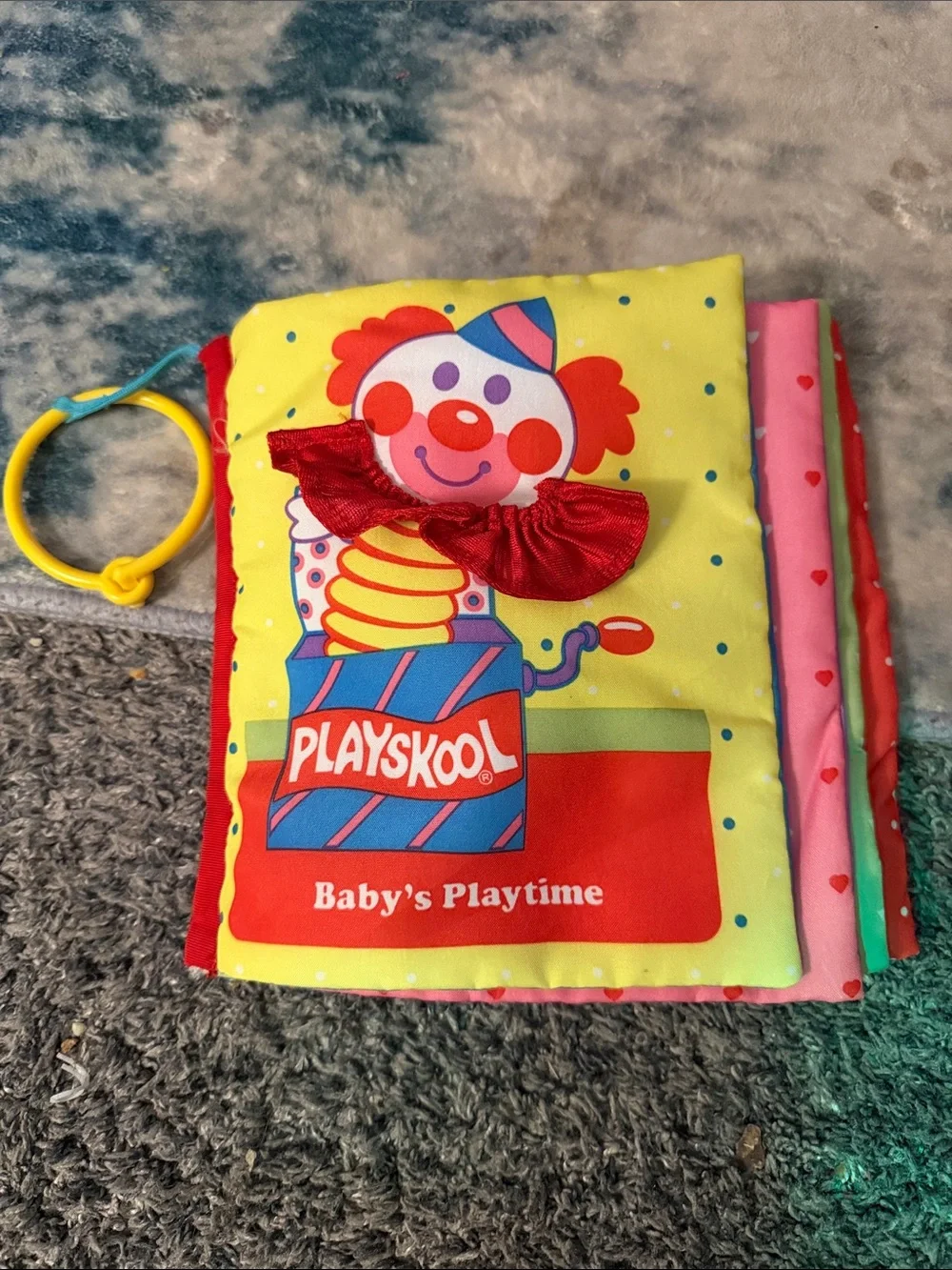 Playskool Baby's Playtime Soft Cloth Book - Yellow & Red